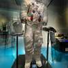The actual flight suit that General Stafford wore during the Apollo 10 mission is on display.